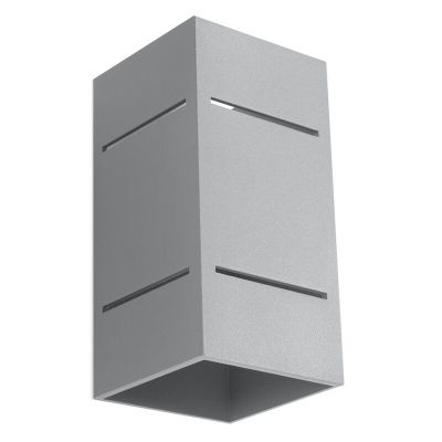 Aluminium Up down Wandleuchte Grau, Janien