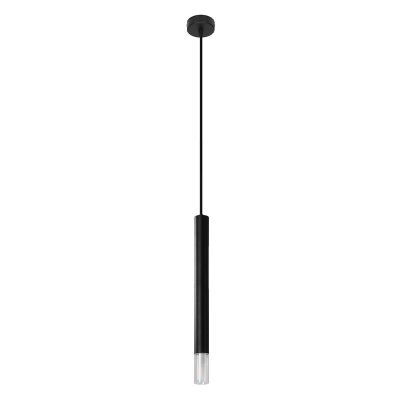 Glas Pendelleuchte Schwarz, Ishani