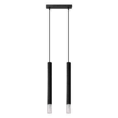 Glas Pendelleuchte Schwarz, Ishani