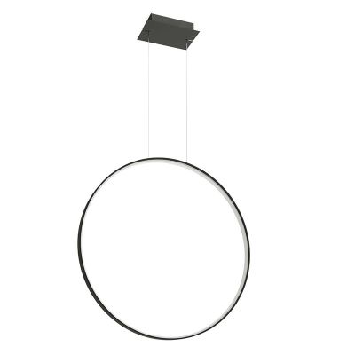 Aluminium Pendelleuchte Schwarz, Ringo, 50W, 3000K LED