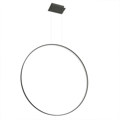 Aluminium Pendelleuchte Schwarz, Ringo, 70W, 3000K LED