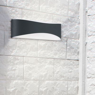 Schwarze Außenleuchte Modern, Bernadina, 9W, 3000K LED, IP65
