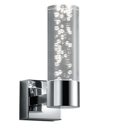 Chrom Wandleuchte Design, Delfina, 3,1W, 3000K LED, IP44