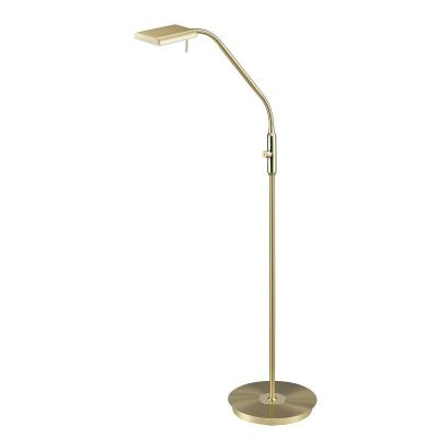 Messing Stehlampe Modern, Robin, 12W, 3000K LED, mit Touch-Dimmer