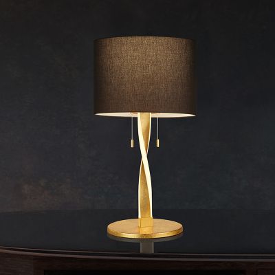 Goldene Tischleuchte Modern, Ramten, 3W, 3000K LED, mit Zugschalter