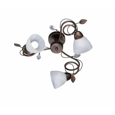 Rostfarbene Deckenlampe Antik, Astrid