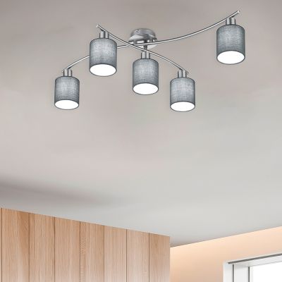 Nickel Deckenlampe Metall, Nordby