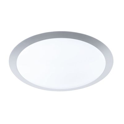 Silberne Deckenlampe Kunststoff, Ramsgate, 25W, 3000K LED