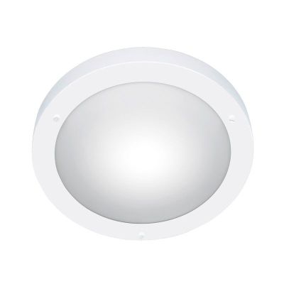 Weiße Badezimmer Deckenleuchte Glas, Hadleigh, IP44