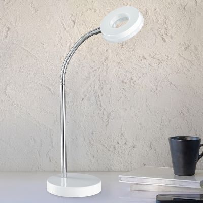 Weiße Schreibtischlampe Modern, Daley, 4W, 3000K LED, mit Schalter