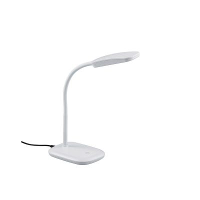 Weiße Schreibtischlampe Modern, Charlot, 3,5W, 3000K LED, mit Schalter