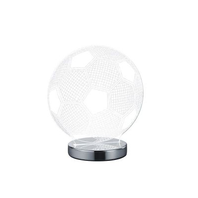 Chrom Tischleuchte Design, Berit, 7W, warm- bis kaltweiß einstellbare LED, mit Schalter