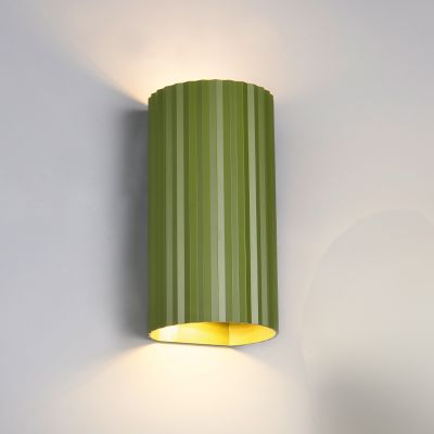 Grüne Up down Wandleuchte Modern, Sieb