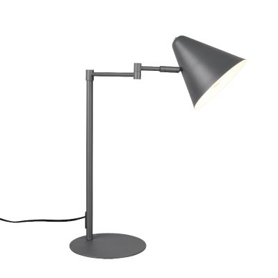 Anthrazit Schreibtischlampe Modern, Jille, mit Schalter