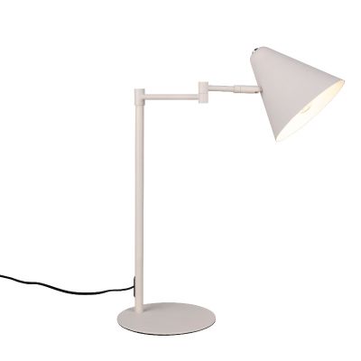 Graue Schreibtischlampe Modern, Jille, mit Schalter