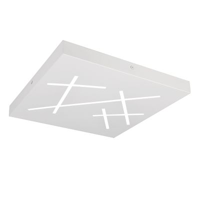 Weiße Deckenlampe Design, Eelco, 24W, warm- bis kaltweiß einstellbare LED, 3-stufig dimmbar