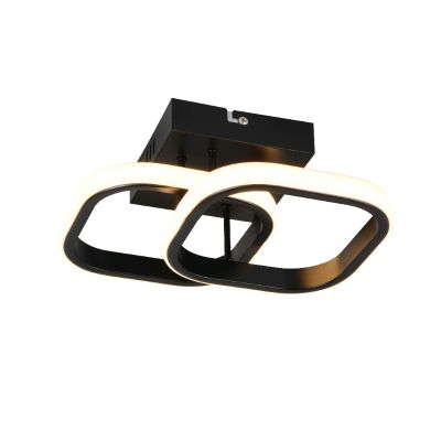 Schwarze Deckenleuchte Design, Yasser, 7W, 3000K LED