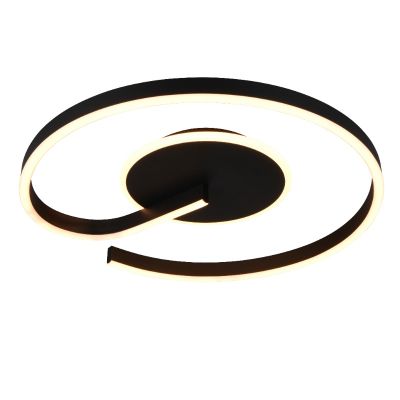 Schwarze Deckenleuchte Design, Ymer, 21W, White Switch LED, 3-stufig dimmbar