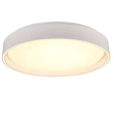 Weiße Deckenlampe Kunststoff, Deon, 24W, warm- bis kaltweiß einstellbare LED
