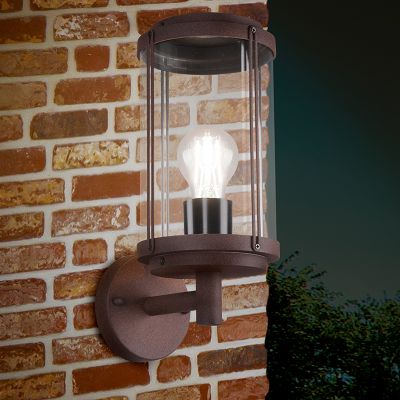 Rostfarbene Außenleuchte Industrial, Sammy, IP44