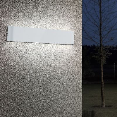 Weiße Außenleuchte Modern, Bridlington, 8W, 3000K LED, IP54