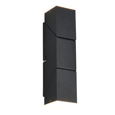 Schwarze Up down Wandleuchte Modern, Lok, 3W, 3000K LED