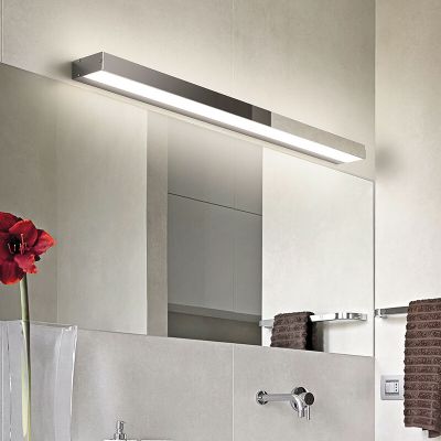 Chrom Wandleuchte Badezimmer Modern, Basma, 13W, 3000K LED, IP44