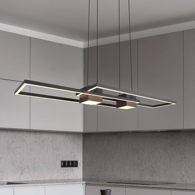 Schwarze Pendelleuchte Design, Sohaib, 37W, warm- bis kaltweiß einstellbare LED, 3-stufig dimmbar