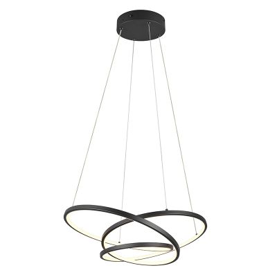 Schwarze Pendelleuchte Design, Teodore, 34W, White Switch LED, 3-stufig dimmbar