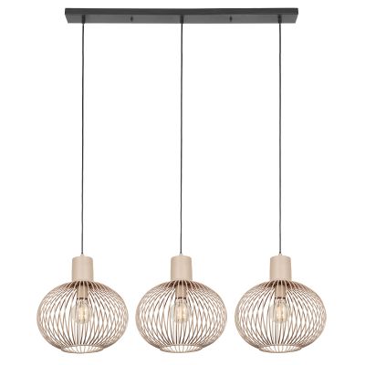 Beige Pendelleuchte Industrial, Gjalt