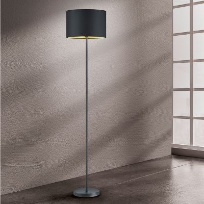Schwarze Stehlampe Modern, Jeany, mit Schalter