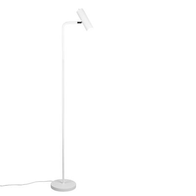 Weiße Stehlampe Modern, Kaso, mit Schalter