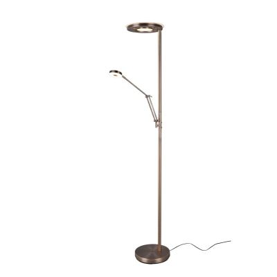 Bronze Leselampe Stehlampe Modern, Yazid, 32W, in Lichtfarbe einstellbare LED