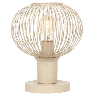 Beige Tischleuchte Industrial, Gjalt