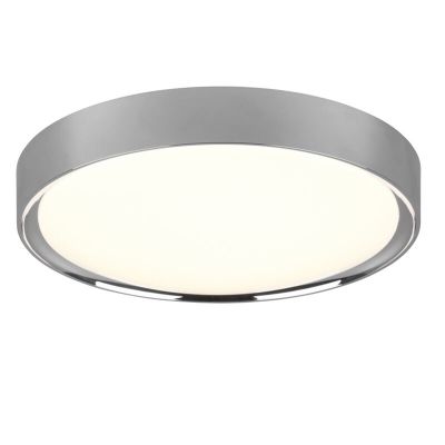 Chrom Badezimmer Deckenleuchte Kunststoff, Evelina, 18W, 3000K LED, IP44