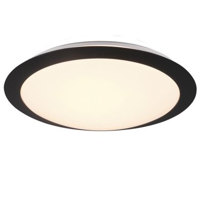 Weiße Badezimmer Deckenleuchte Kunststoff, Ronan, 12W, 3000K LED, IP44