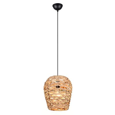Rattan Pendelleuchte Braun, Lycke