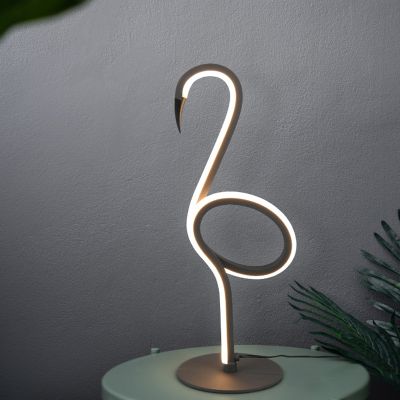 Schwarze Tischleuchte Design, Puk, 6W, 3000K LED, mit Schalter