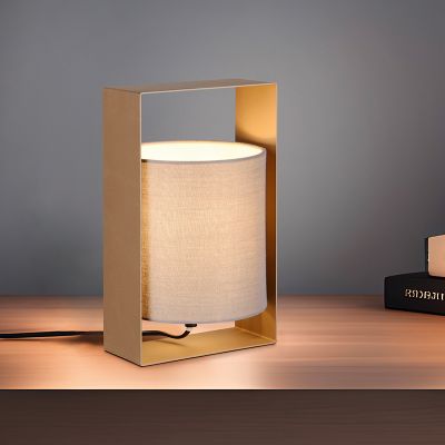 Braune Tischleuchte Modern, Radhika, mit Schalter