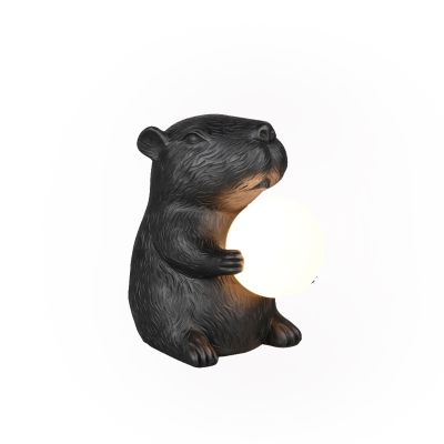 Schwarze Tischleuchte Modern, Reduan, mit Schalter