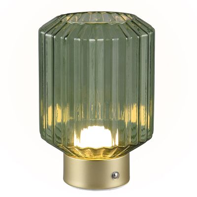 Messing aufladbare Tischlampe Retro, Tamer, 2W, 3000K LED, mit Touch-Dimmer