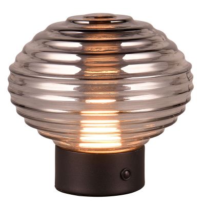 Schwarze aufladbare Tischlampe Retro, Walid, 2W, 3000K LED, mit Touch-Dimmer