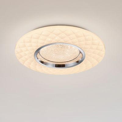 Weiße Deckenlampe Modern, Neema, 22W, warm- bis kaltweiß einstellbare LED, mit Fernbedienung