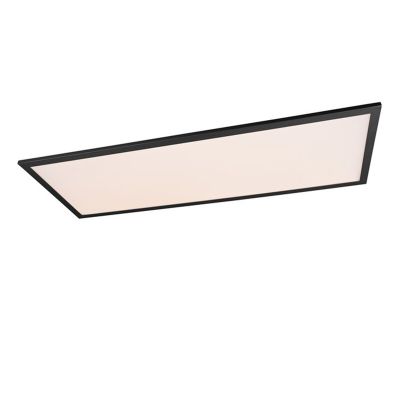 Schwarze Deckenlampe Modern, Marlise, 33,5W, warm- bis kaltweiß einstellbare LED, mit Fernbedienung