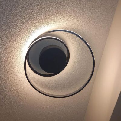 Taupe Deckenlampe Modern, Sassandra, 22W, 3000K LED, 3-stufig dimmbar