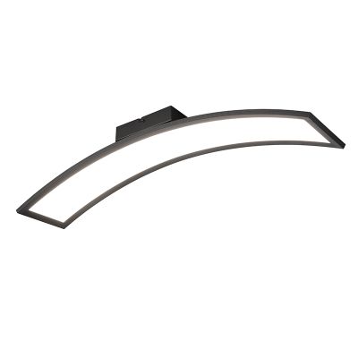 Schwarze Deckenlampe Modern, Ruurd, 23W, 3000K LED