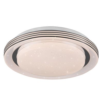 Weiße Deckenlampe Modern, Alpha, 10,5W, warm- bis kaltweiß einstellbare LED, mit Fernbedienung
