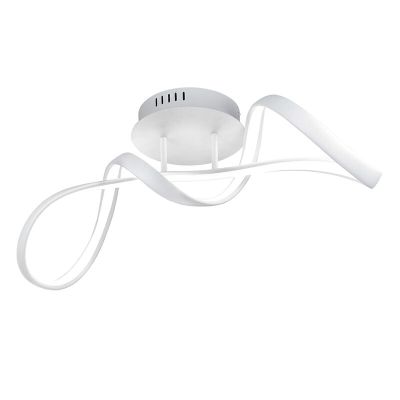 Weiße Deckenleuchte Design, Renso, 28W, 4000K LED, 3-stufig dimmbar