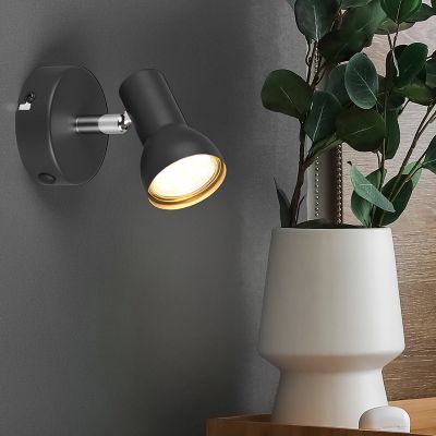 Schwarze Wandstrahler Modern, Sabrin