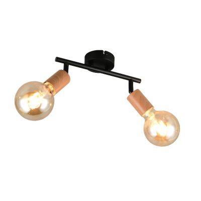 Braune Deckenstrahler Vintage, Rihab